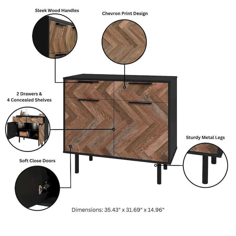 Manhattan Comfort Mid-Century Modern Liam Sideboard