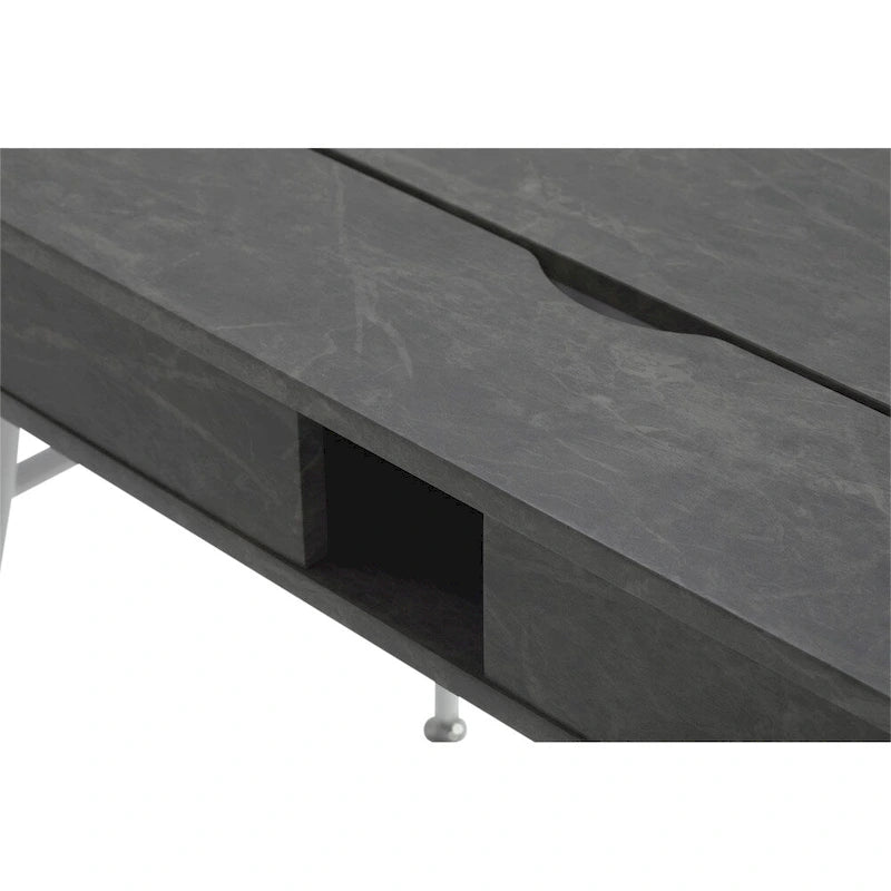 Calico Designs Alcove Modern Desk with Large Split Drawer