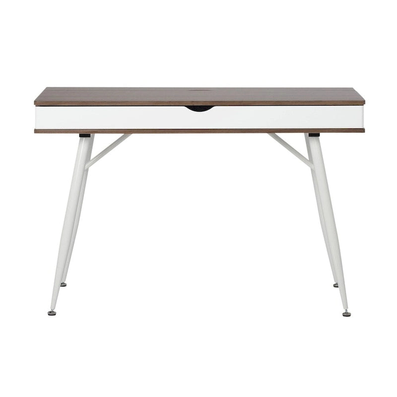 Calico Designs Alcove Modern Desk with Large Split Drawer