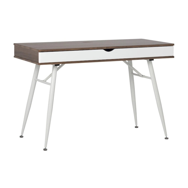 Calico Designs Alcove Modern Desk with Large Split Drawer