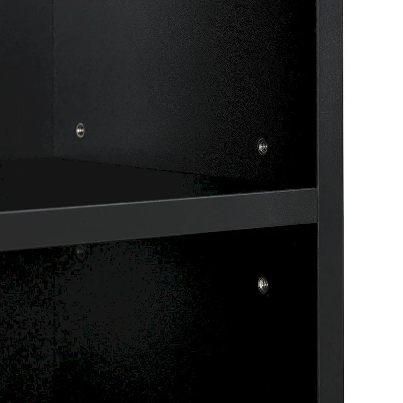 8-Tier Media Tower Rack, CD DVD Slim Storage Cabinet with Adjustable Shelves, Tall Narrow Bookcase Display Bookshelf
