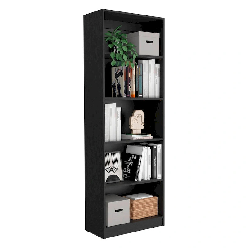 Kenyon 74 Wide 5-Shelf Double Cabinet Bookcase Set of 3