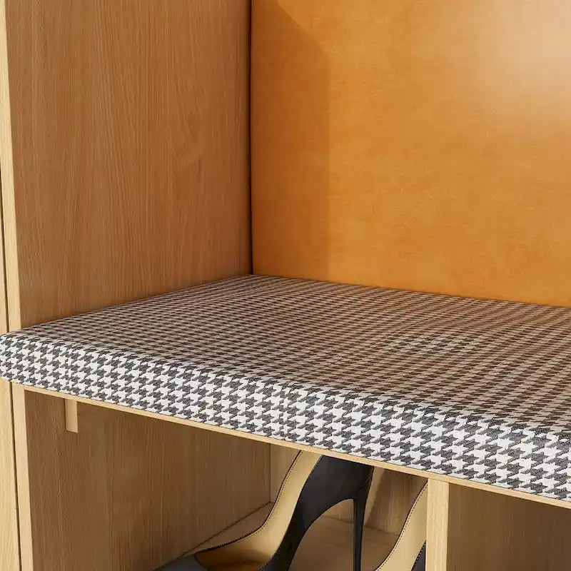 Chic Entryway Shoe Organizer with Seating Bench and Plush Backrest - 47.2