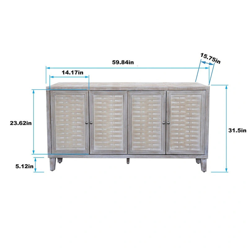 4 Door Wooden Cabinet