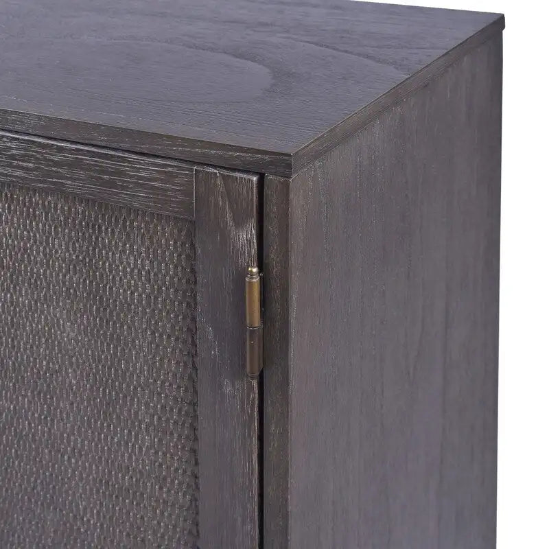 Sophia Antique Black 3 Door Cabinet