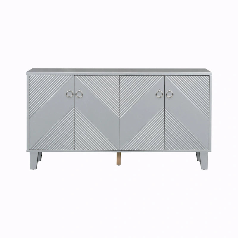 Light Luxury Cabinet with Geometric Patterns