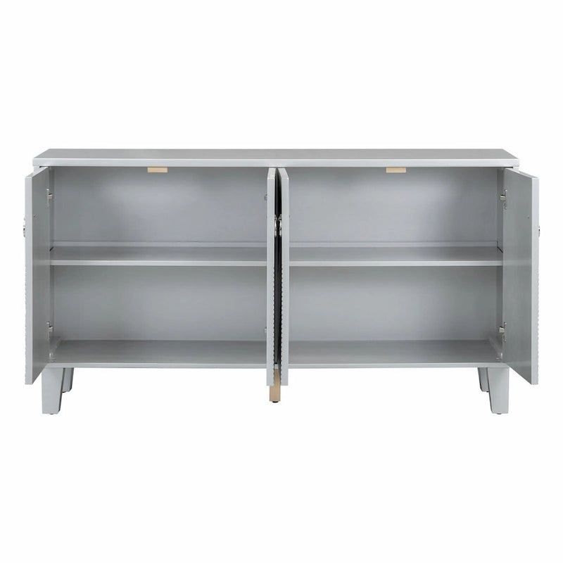 Light Luxury Cabinet with Geometric Patterns