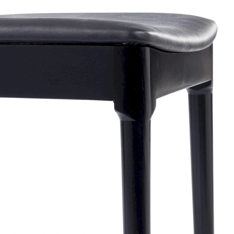 Commercial Solid Wood Dining Chair with Vinyl Padded Seat