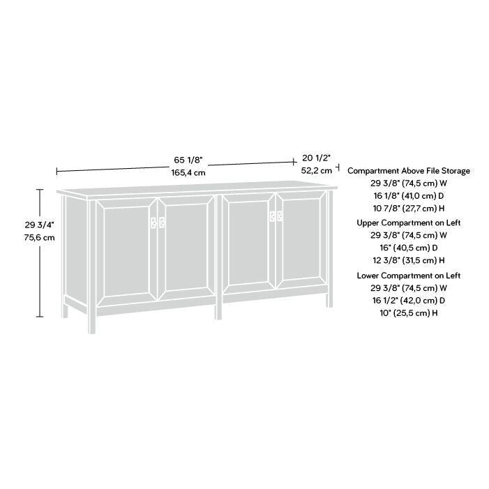 Cottage Road Storage Credenza Wh