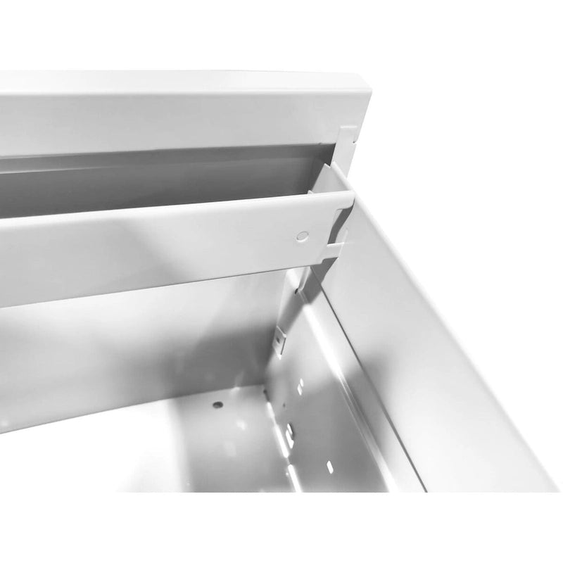 4-Drawers 14.96 W Metal Vertical File Cabinet with Lock Office Home Vertical File Cabinet for A4 Legal/Letter Size
