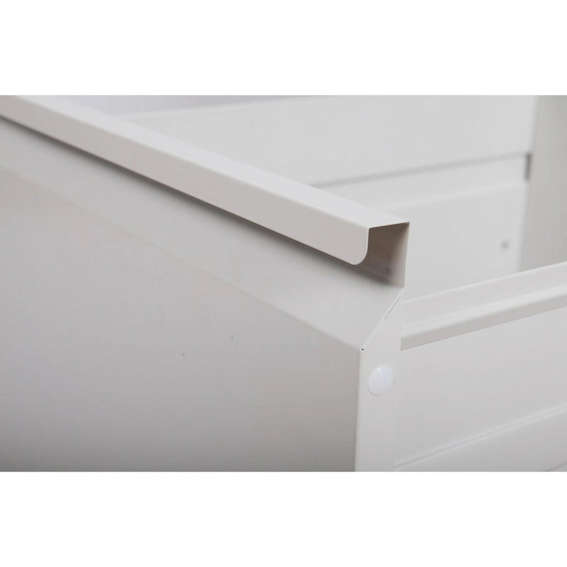 4-Drawers 14.96 W Metal Vertical File Cabinet with Lock Office Home Vertical File Cabinet for A4 Legal/Letter Size