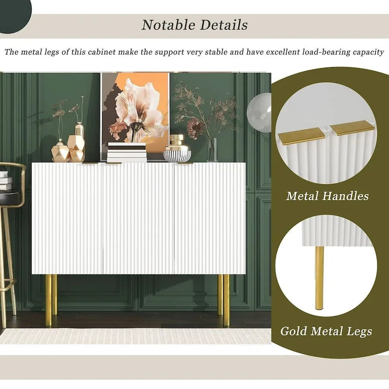47 Modern Simple Luxury Style with Adjustable Shelves Buffet/Sideboard