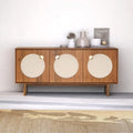 Studio London Orka Wide Modern Walnut Effect Cabinet Sideboard