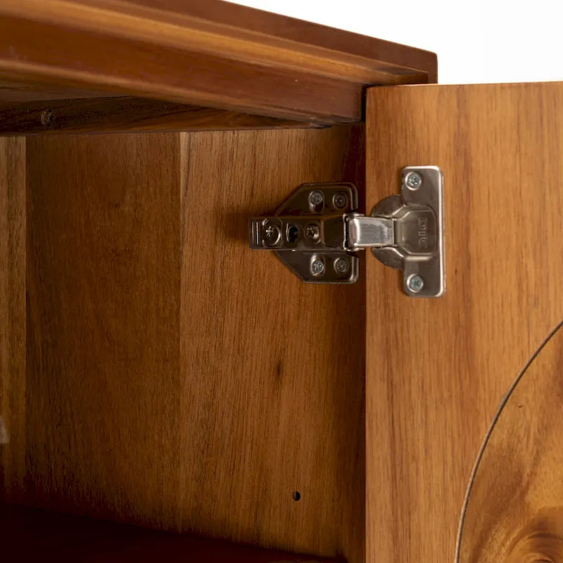 Studio London Orka Wide Modern Walnut Effect Cabinet Sideboard