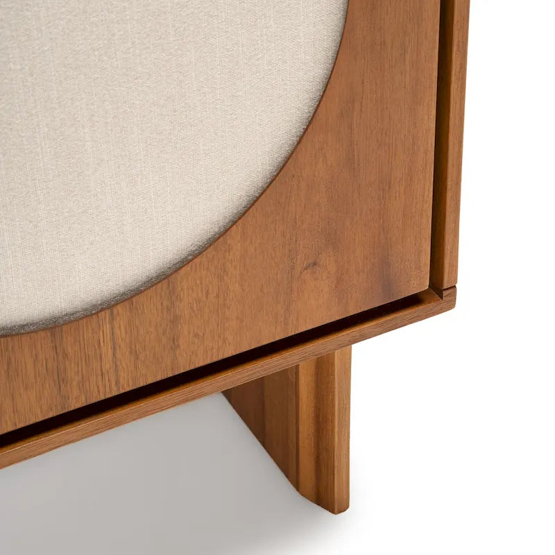 Studio London Orka Wide Modern Walnut Effect Cabinet Sideboard