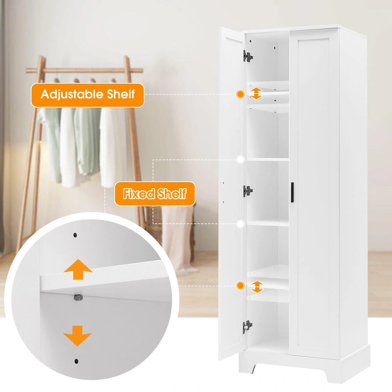 Storage Cabinet with Two Doors for Bathroom