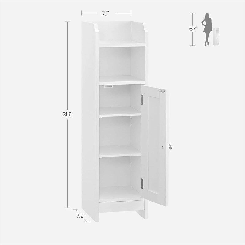 Small Bathroom Storage Corner Floor Cabinet
