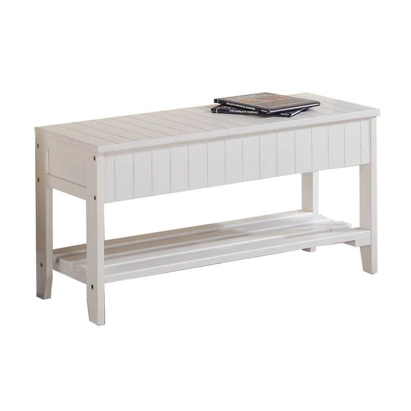 Quality Solid Wood Shoe Bench with Storage for Living Room