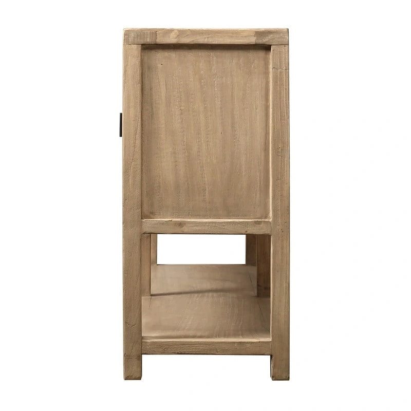Approx.67 Inches Long Four Doors Sideboard with Shelf Weathered Natural